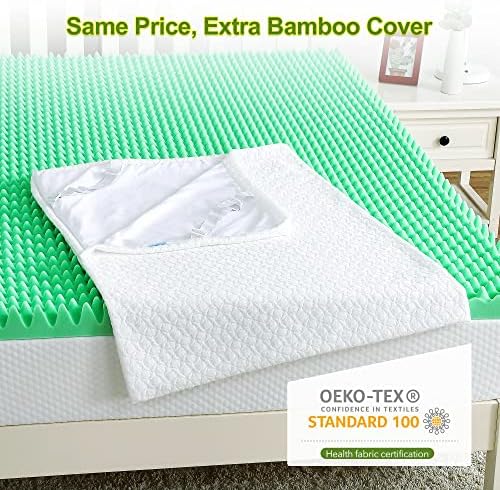 Homhougo 3 Inch Memory Foam Mattress Topper Twin