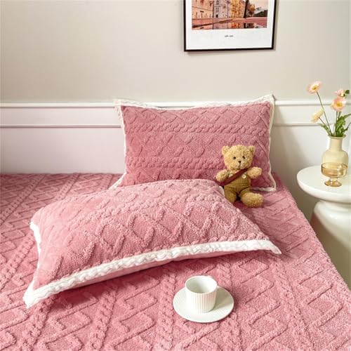 BYHIP Flannel Velvet Bed Sheet with Deep Pocket