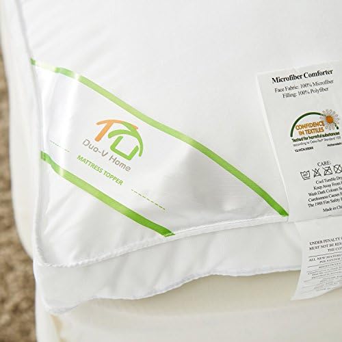 SUFUEE King Mattress Topper 2 Inch Thick Fluffy Comfort Pad