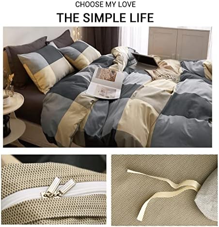 VM VOUGEMARKET 3-Piece Duvet Cover Set Queen