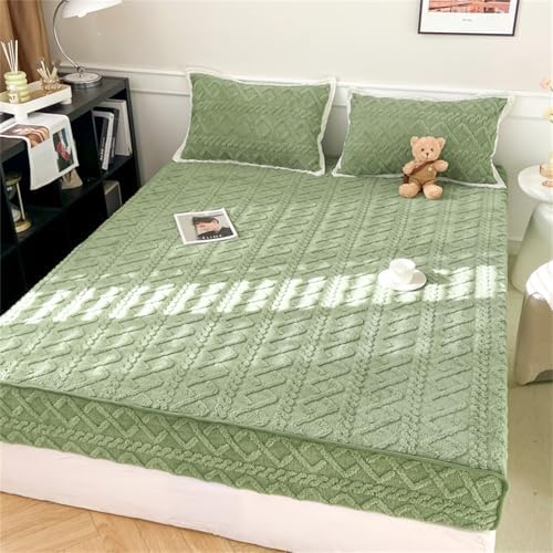 BYHIP Flannel Velvet Mattress Pad Full Size
