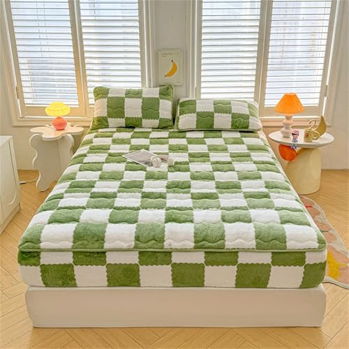 Flannel Velvet Bed Sheet with Deep Pocket for 6-18 inch Mattress