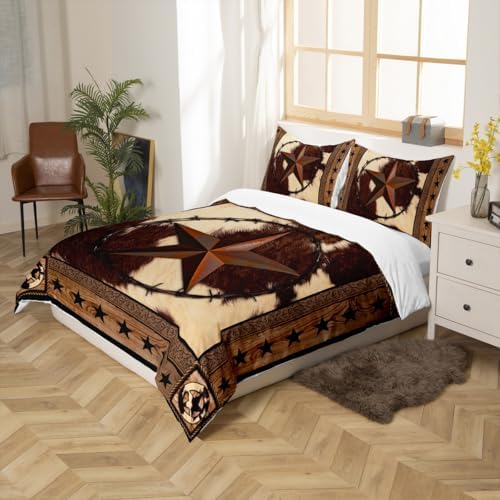 Homewish Western Stars Duvet Cover Set Queen Size 1