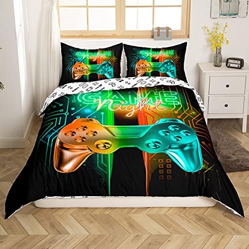 Feelyou Gaming Duvet Cover Set for Kids Bedroom Decor