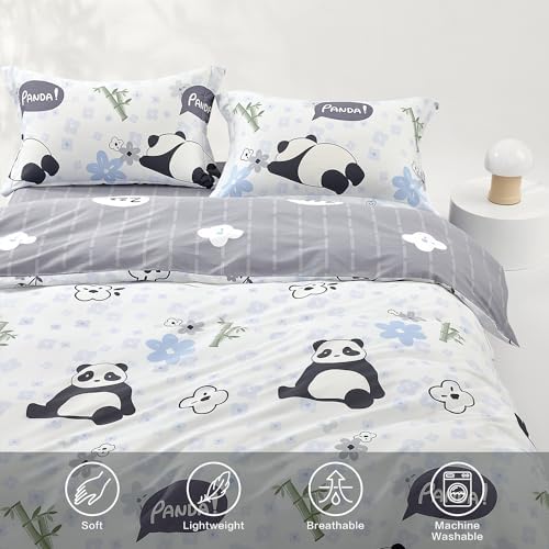 SAPHREAS Panda Duvet Cover Set 3pc Full Size