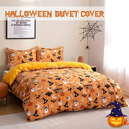 Luxudecor Halloween Duvet Cover Set for Kids