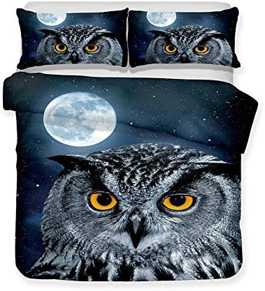 DANNI Kids 3D Owl Print Duvet Cover Set 1