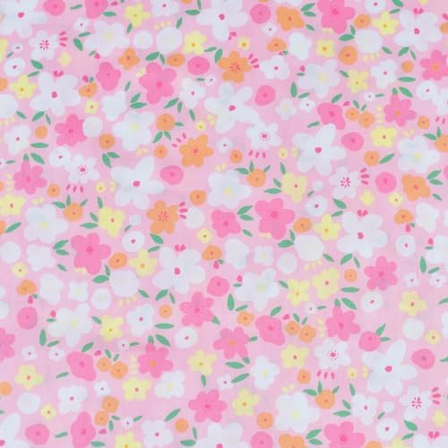 Pink Floral Cartoon 100 Cotton Sheet Set for Kids