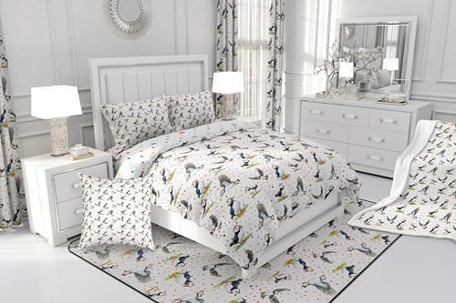 Erosebridal Cartoon Puffin Twin Duvet Set