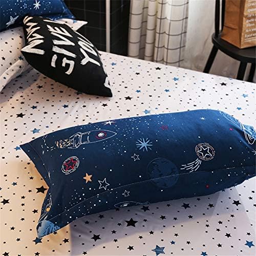 Chanyuan Star Galaxy Duvet Cover Twin Size Reversible Bedding Set