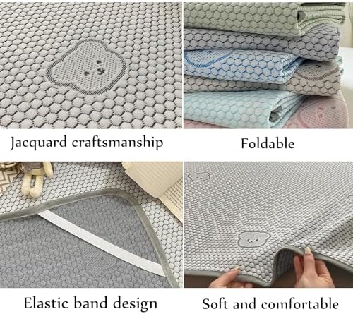 LDLCYCN Cooling Mattress Protector Pad 120x200cm 2pcs Queen Size