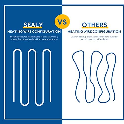 Sealy Heated Mattress Pad with Dual Controller and 10 Heat Settings
