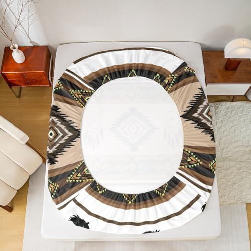 Castle Fairy Aztec Tribal Full Size Sheet Set with 2 Pillowcases