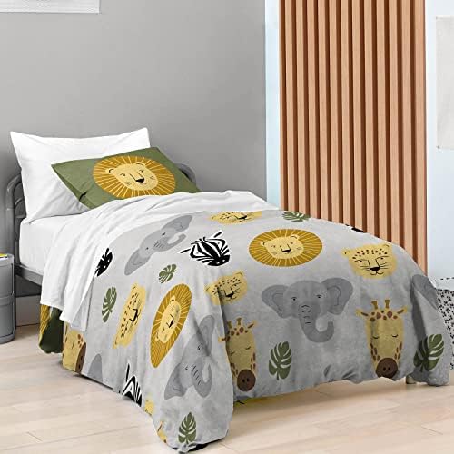 Saturday Park Safari Friends Twin Duvet Cover Set