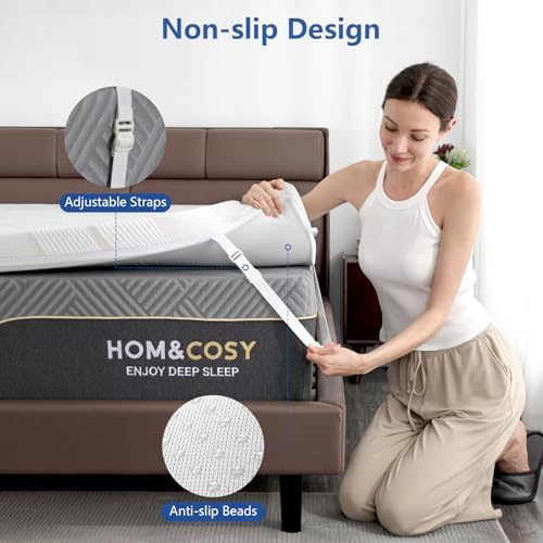 WEUP Extra Firm Mattress Topper Twin 3 Inch Cooling Gel Ice Silk Cover