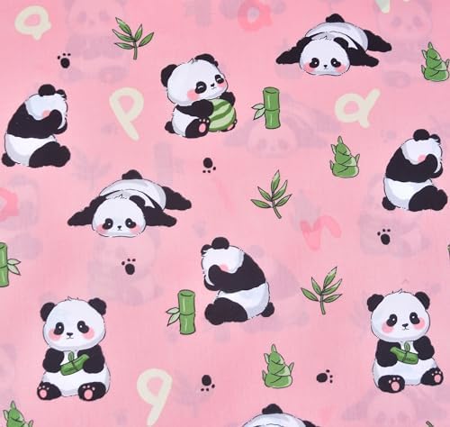 Pink Panda Bamboo Cute Kids Bed Sheet Set 1