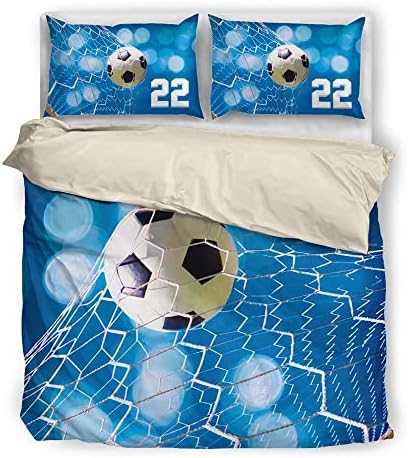 Personalized Soccer Duvet Cover Set for Boys 1