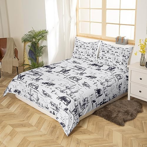 Feelyou Western Duvet Cover Set 3Pcs King Size