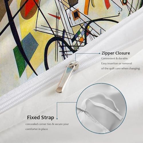 HOBBOY Breathable Kids Duvet Cover Set with Zipper 3pc California King