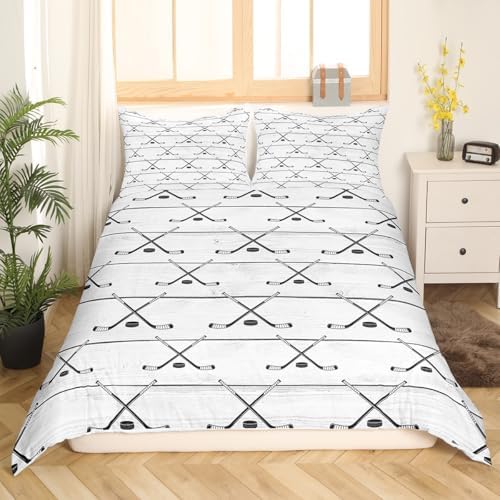 Manfei Hockey Duvet Cover Set Queen Size 1