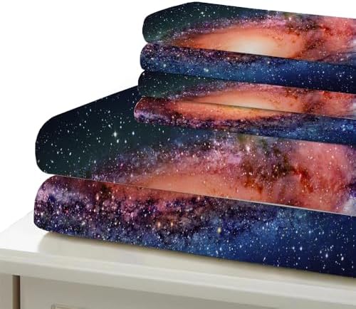 GIPNIAU Kids Duvet Cover Set Cosmic Vortex California King 3 Piece