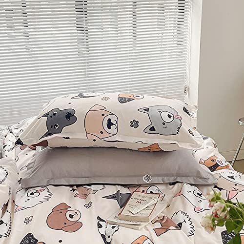 Feelyou Kids Cartoon Dog Duvet Cover Set King