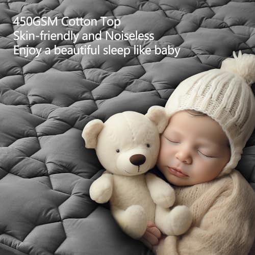 CozyLux Deep Pocket Mattress Pad - 21 Non Slip Cotton Cooling Topper