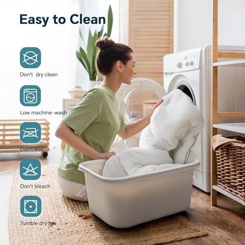 GEMBED 4 Inch Memory Foam Mattress Topper Full Size