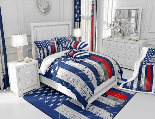 Feelyou Baseball Duvet Cover Set 3PCs 100 Cotton Kids Comforter Cover