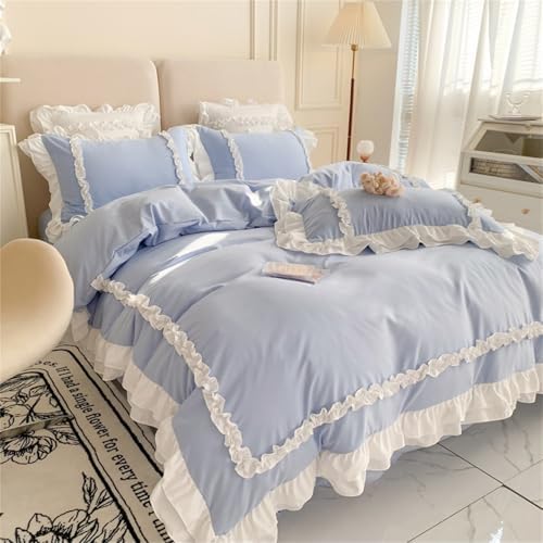 SOUKECHY Girls Lace Bedding Queen Set 1