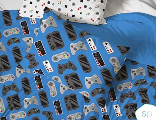 Saturday Park Gamer Duvet Set - FullQueen 3pc Organic Cotton