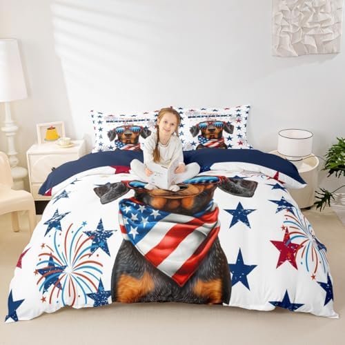 Erosebridal USA Independence Day Duvet Set Twin Size