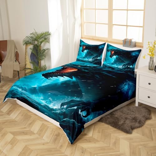 Feelyou Monster Duvet Cover Set - 3D Animal Print for Kids