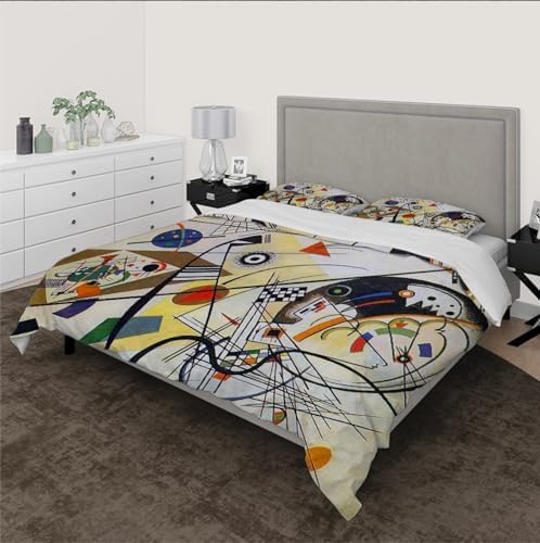 HOBBOY Breathable Kids Duvet Cover Set with Zipper 3pc California King