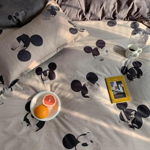 HOLY HOME Kids Duvet Cover Set 4 Piece Queen Grey