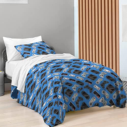 Saturday Park Gamer Duvet Set - FullQueen 3pc Organic Cotton