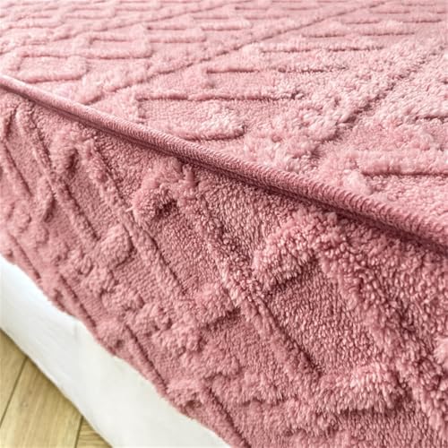BYHIP Flannel Velvet Bed Sheet with Deep Pocket