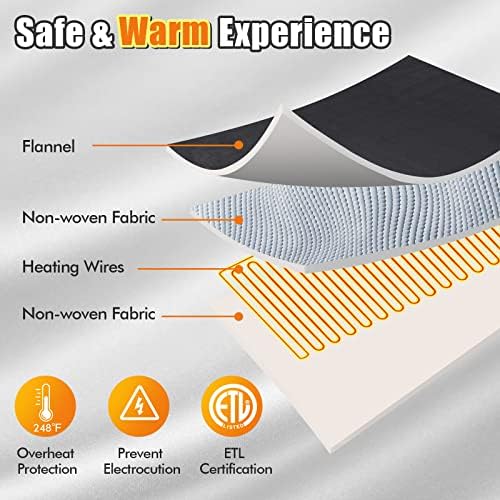 GOFLAME Heated Mattress Pad with 5 Heat Settings 1
