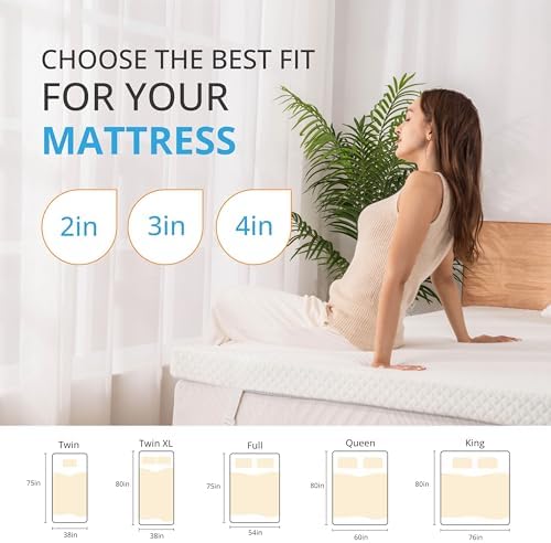 MLILY EGO Gel Mattress Topper 3 Inch Full