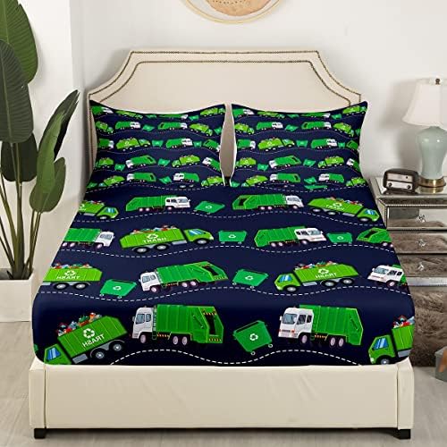 Feelyou Garbage Trucks Fitted Sheet Set