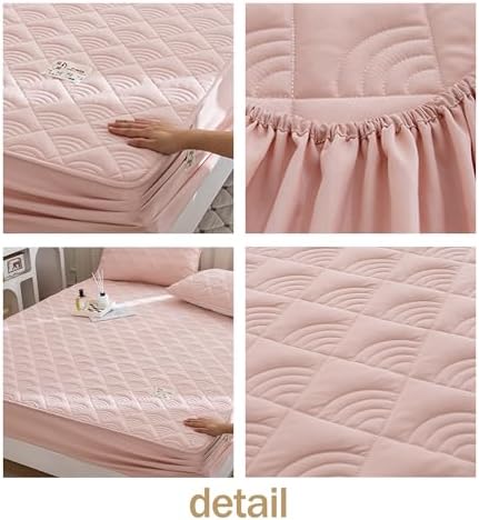 LDLCYCN Queen Size Mattress Protector with Soybean Fiber