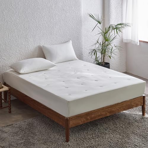 SimpleOpulence Mattress Pad Protector 100 Cotton Quilted Breathable