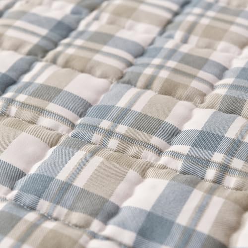LweiPsqLin Queen Mattress Pad Breathable Non-Slip Cotton with Elastic Straps