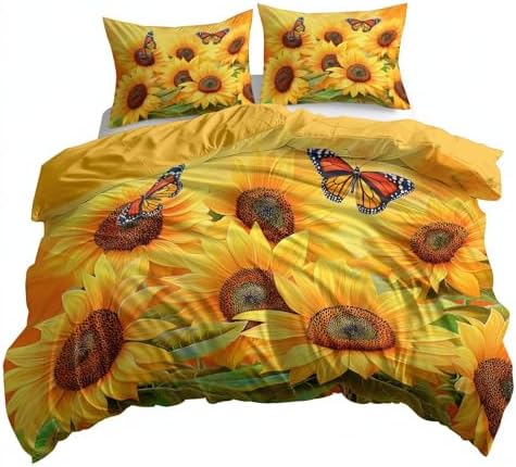Super Soft Mustard Yellow Duvet Cover Set for Kids