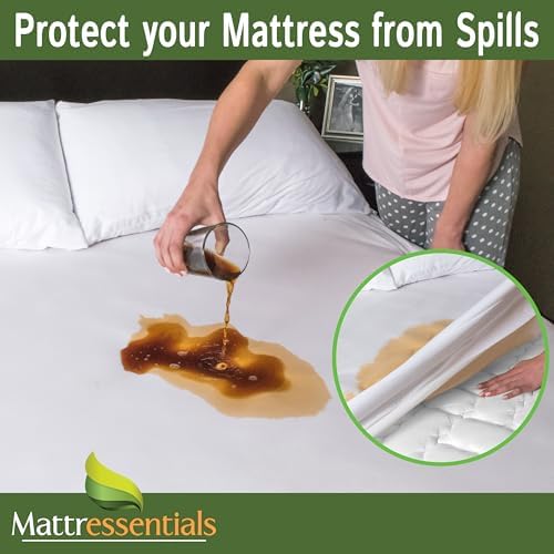 Mattress Essentials Zippered Mattress Encasement - Waterproof Bed Bug Cover