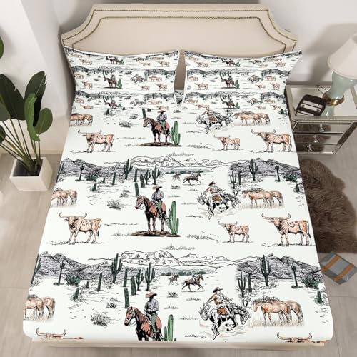 Castle Fairy Western Cowboy Fitted Sheet Set
