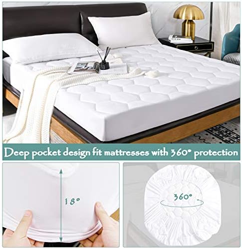 Softhour Waterproof Mattress Pad Cover with Soft Hollow Filling