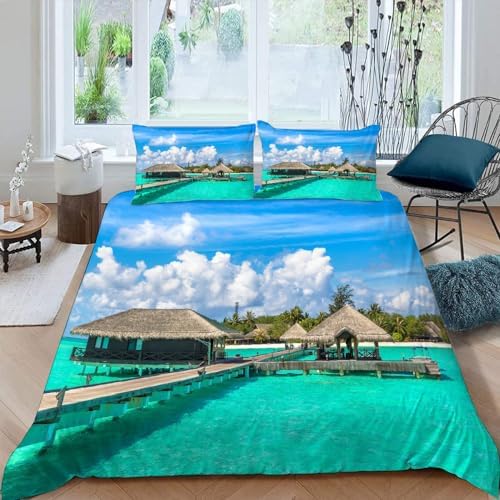 3D Print Duvet Cover Set with Zipper for California King