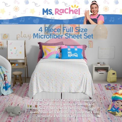 Franco Ms Rachel Educational Adventures 4 Piece Full Sheet Set