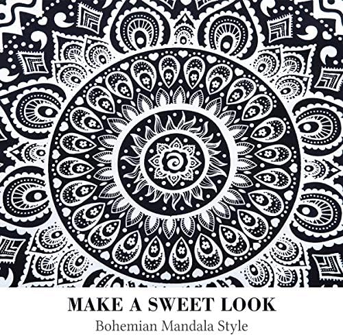 DasyFly 3 Piece Bohemian Mandala King Duvet Cover Set 1